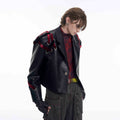Avant-Garde Harness Leather Jacket