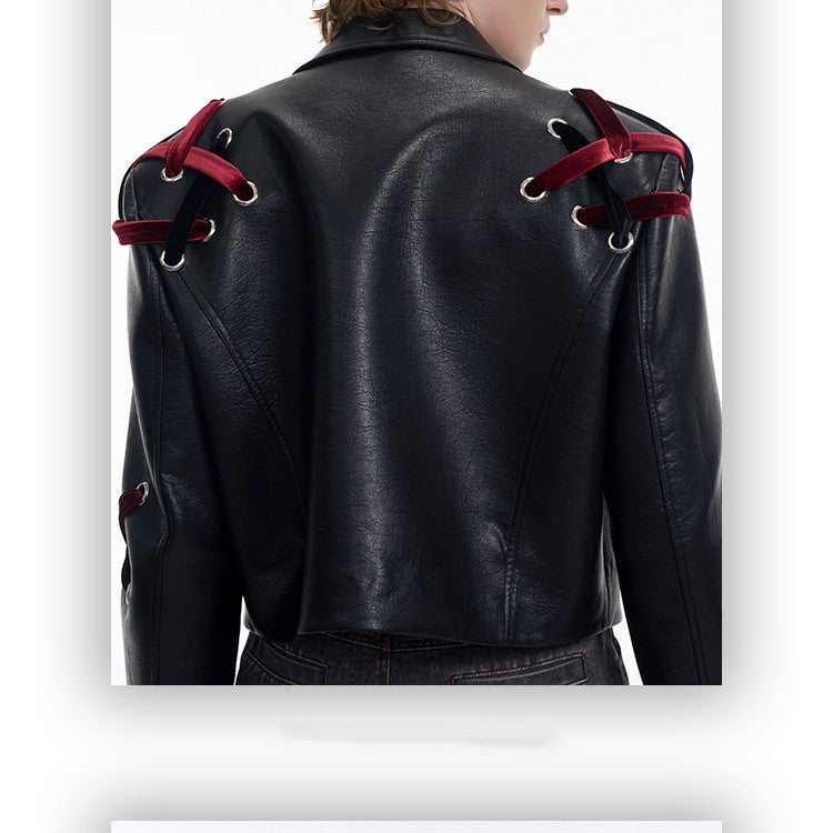 Avant-Garde Harness Leather Jacket